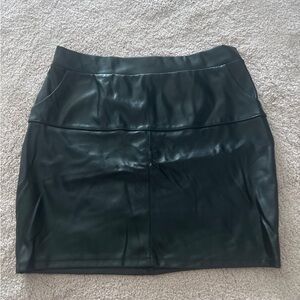 leather skirt